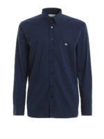 Camicia in popeline con ricamo logo