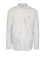 Camicia con logo ricamato