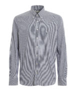 Camicia in cotone jacquard micro check