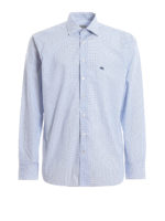 Camicia con stampa micro fiori