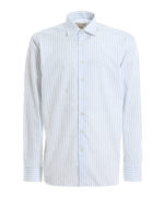 Camicia in popeline con righe motivo Paisley