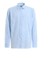 Camicia jacquard con teschi e scheletri