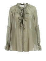 Camicia in mussola con nappine