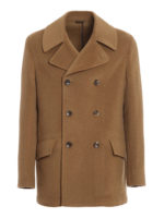 Cappotto doppiopetto in lana misto cashmere