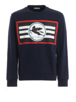 Felpa in cotone con logo stampato