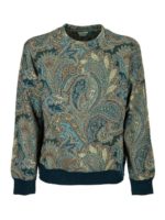 Felpa con stampa Paisley