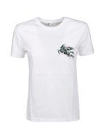 T-shirt con ricamo Pegaso floreale