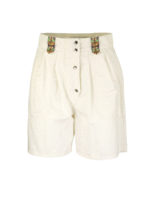 Shorts in cotone con dettagli ricamati