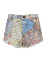 Shorts in denim Paisley