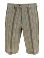 Bermuda in cotone a righe