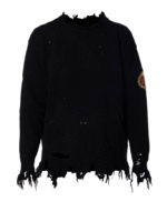 Maglia in lana effetto destroyed