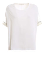 blouse in crepe di misto seta