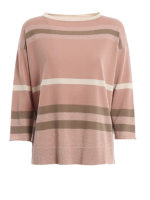 Pull a bande colorate con lurex