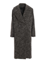 Cappotto Pied de Poule in lana e alpaca