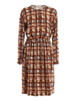 Vestito in crepe con stampa