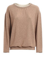 T-shirt in lurex a maniche lunghe