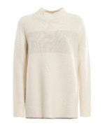 Pull in misto lana con punto luce sul fondo