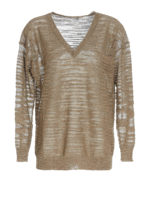 Maglia in misto lino con lurex