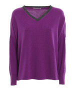 V-Pullover - Lila