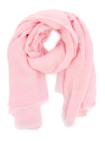 Sciarpa leggera con orli sfrangiati