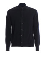 Cardigan in lana pettinata