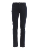 Pantaloni blu in twill soffice al tatto