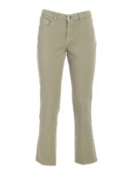Pantalone bootcut verde con logo