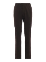 Pantaloni chino marroni in cotone stretch