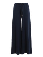 Pantaloni a gamba ampia in cady stretch
