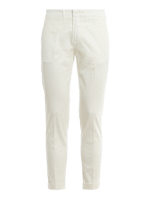 Pantaloni capri in cotone stretch