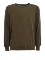 Girocollo in cotone bicolore