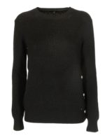 Maglione nero con bottoni