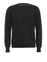 Girocollo verdone in lana pettinata