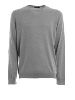 Pullover girocollo in seta