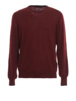 Pull Col Rond - Bordeaux