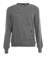 Pull in lana con bordi a contrasto