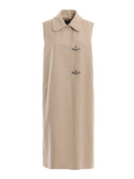 Cappotto smanicato in misto lana