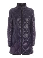 Piumino con bordi a costine