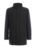 Giacca nera leggermente imbottita