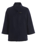 Giacca in misto lana imbottita stile mantella