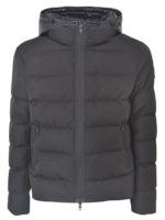 Piumino con patch logo