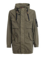 Parka in tessuto con cappuccio