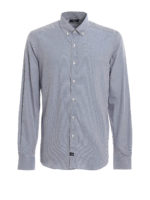 Camicia button-down in jacquard di cotone