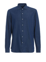 Camicia effetto denim in cotone