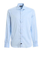 Camicia in popeline jacquard