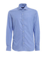 Camicia azzurra in garza di cotone