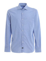 Camicia azzurra in cotone