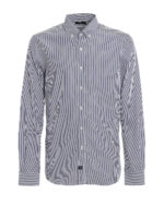 Camicia button-down in cotone a righe