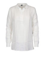 Camicia in lino con scollo a V