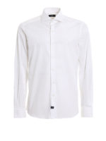 Camicia bianca in popeline di cotone